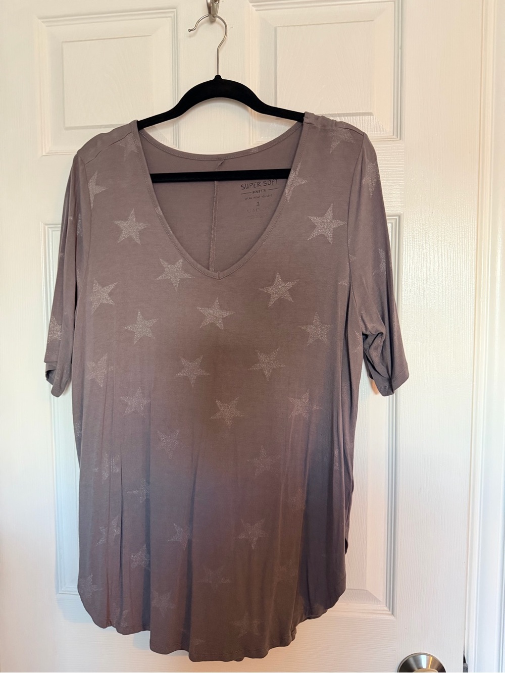 Gray Tunic w/ Star Print